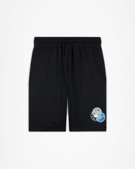 Boys' Converse Logo Smiley Mesh Shorts Black | AU 0C513L